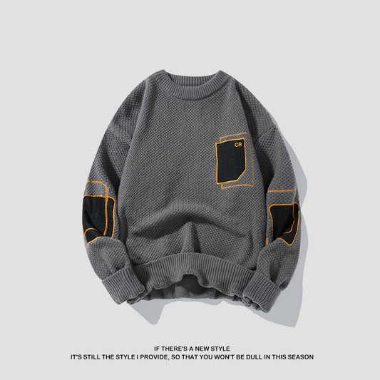 Round Neck Sweater Pattern Japanese Spring And Autumn Leisure