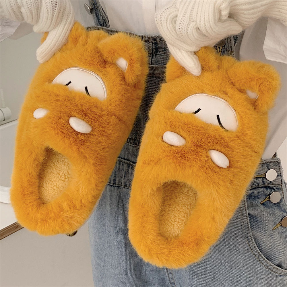 Women's Fashion Casual Plush Wrapped Head Cotton Slippers
