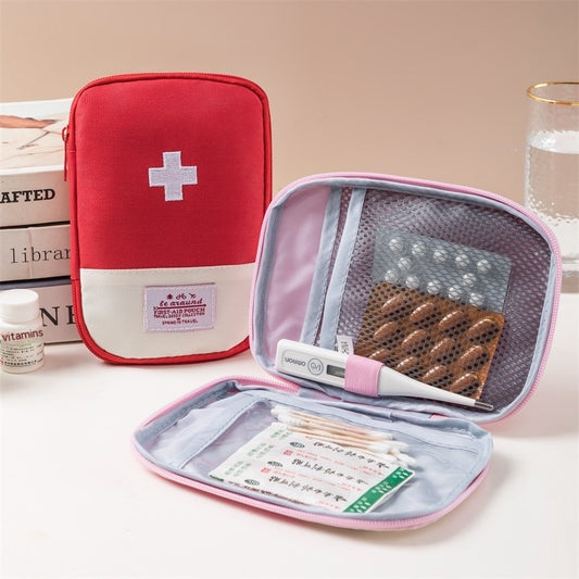 Oxford Cloth Portable Portable First-aid Kit Medicine Buggy Bag Small Medicine Bag Travel Storage First Aid Kits Macaron Color