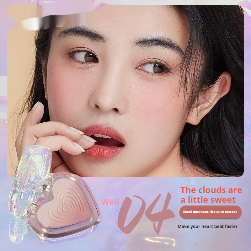 Makeup Love Blusher Plate Women's Nude Color Gradient Two-color Rouge