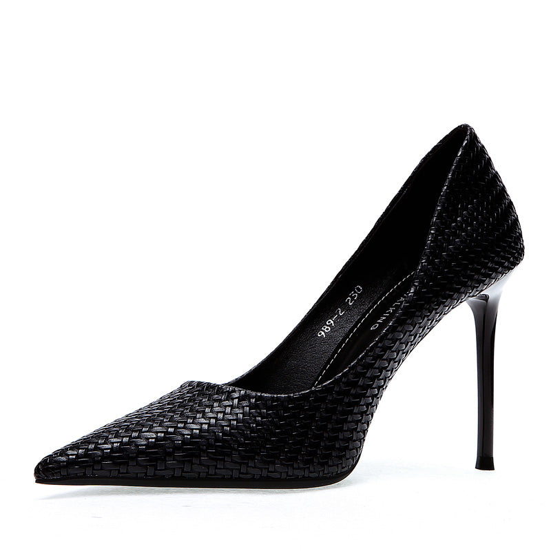 Net Red Stiletto Leather Fashion Shoes