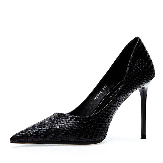 Net Red Stiletto Leather Fashion Shoes