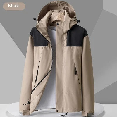 Hooded Outdoor Shell Jacket For Men And Women