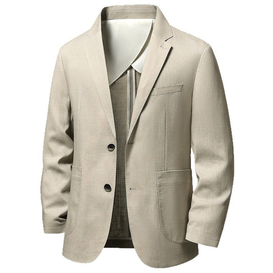 Men's Casual Suit Korean-Style Slim-Fit Single-Breasted Blazer Top