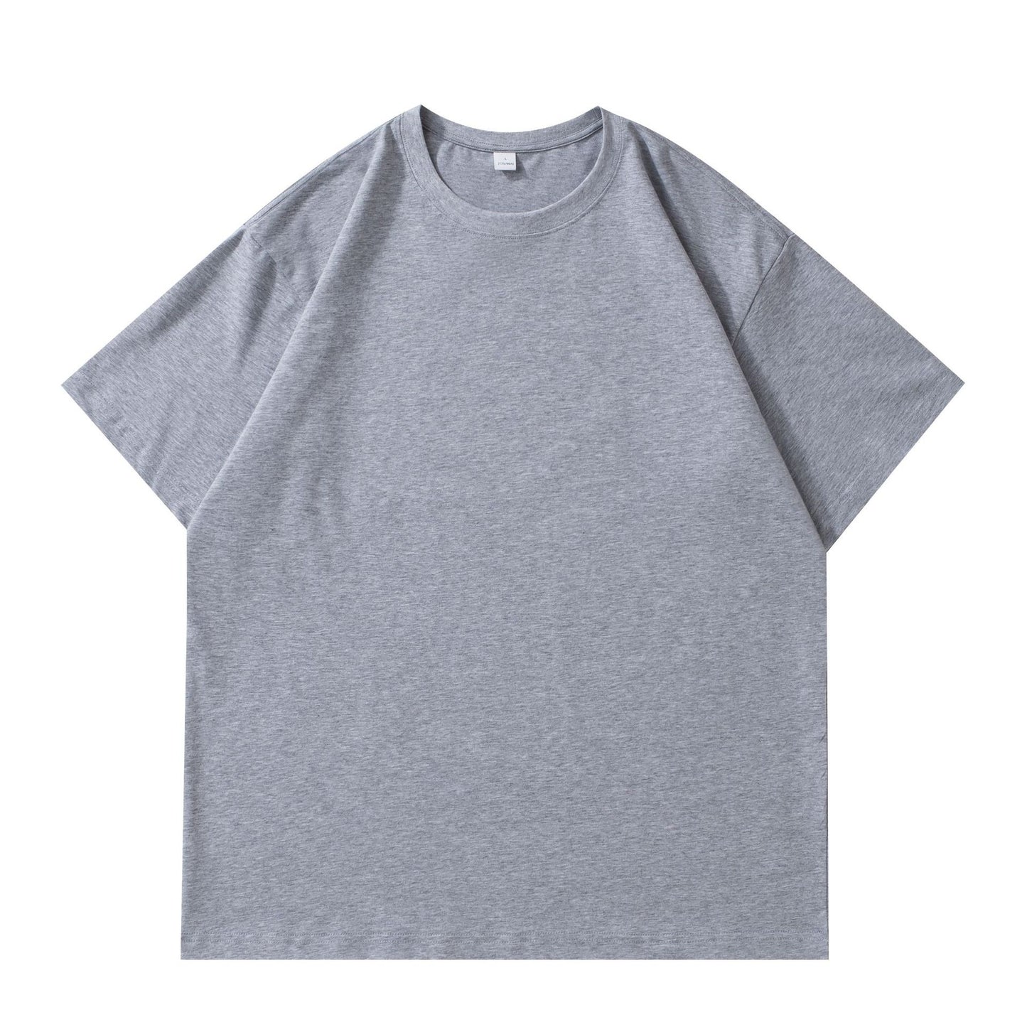 Combed Summer New Cotton Short Sleeve Slightly Drop Shoulder