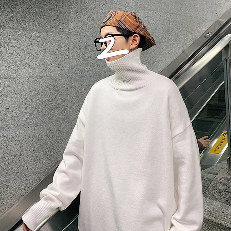 Turtleneck Sweater Men's Warm Solid Color Base Shirt