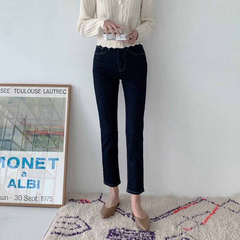 Korean Version Of The High-waisted Thin Wild Loose Nine-point Wide-leg Cigarette Pants