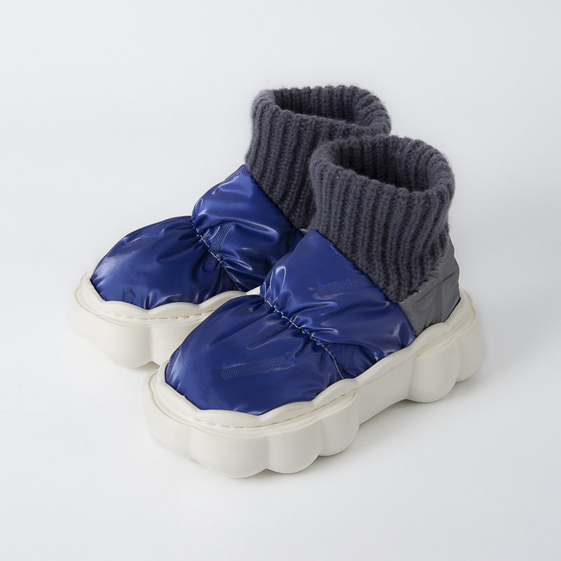 Men's Color Blocking High Top Cotton Shoes