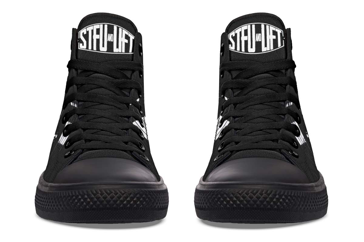 Men's And Women's Fashion Color Printing High-top Canvas Shoes
