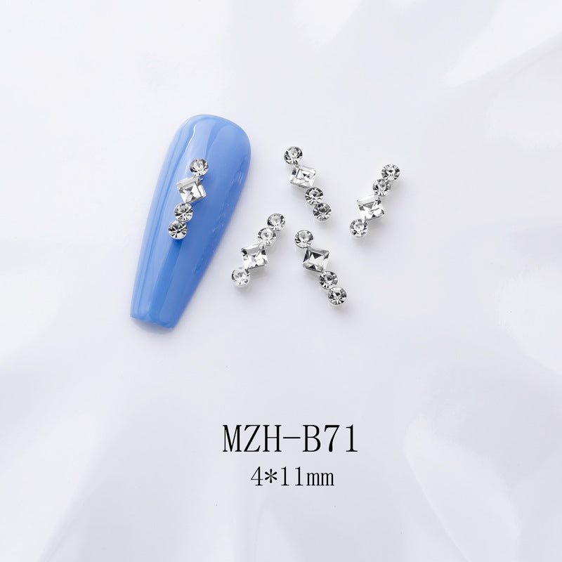 K9 Ultra-Shiny Flat-Back Rhinestones In White For Nail Art Decorations