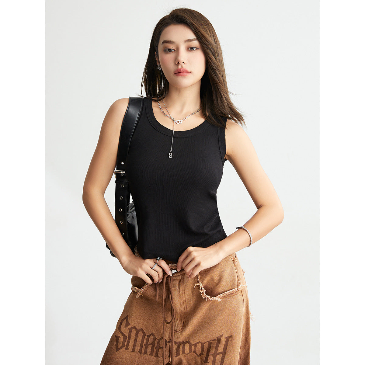 Seamless All-match U-neck Vest Spring And Summer Bottoming Shirt