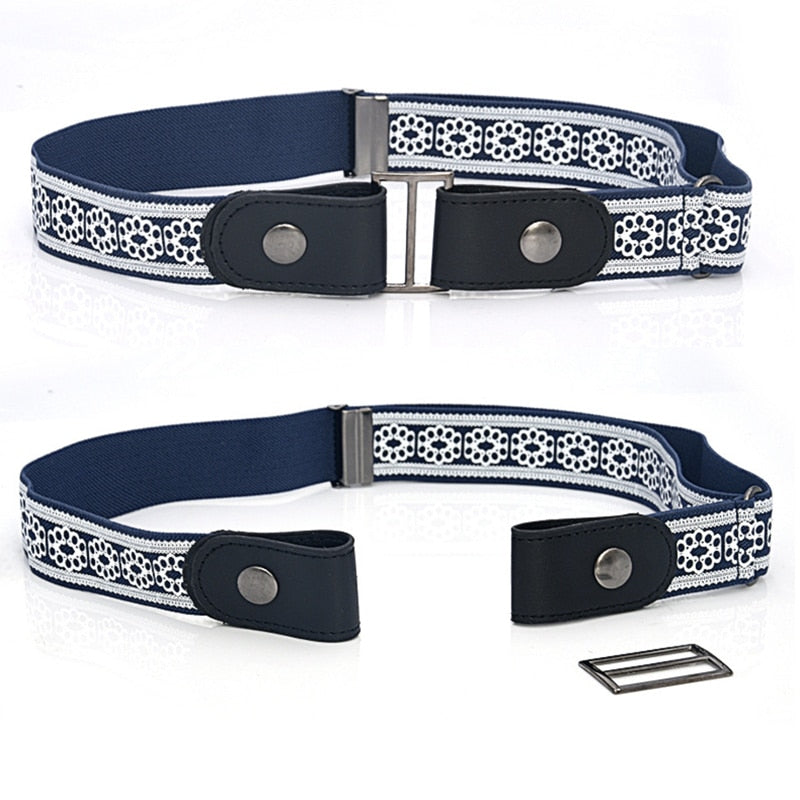 Monochrome Trouser Belt With Elastic Band For Boys And Girls