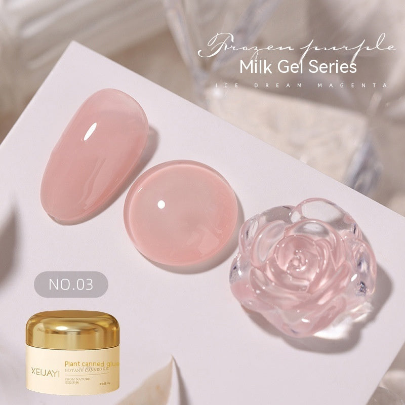 Milk Jelly Solid Color Summer Ice UV Polish