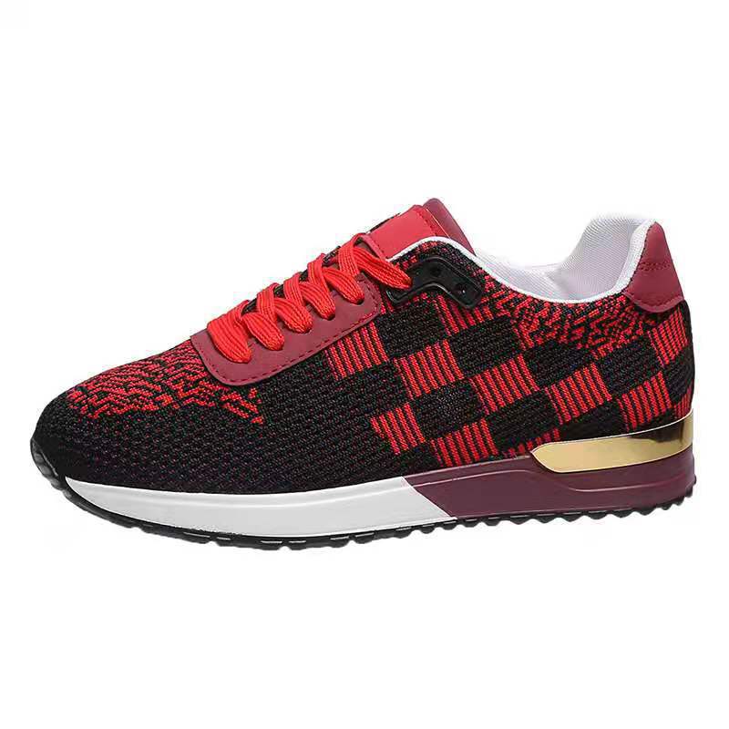 Large Size Platform Shoes With Round Toe Casual Mesh