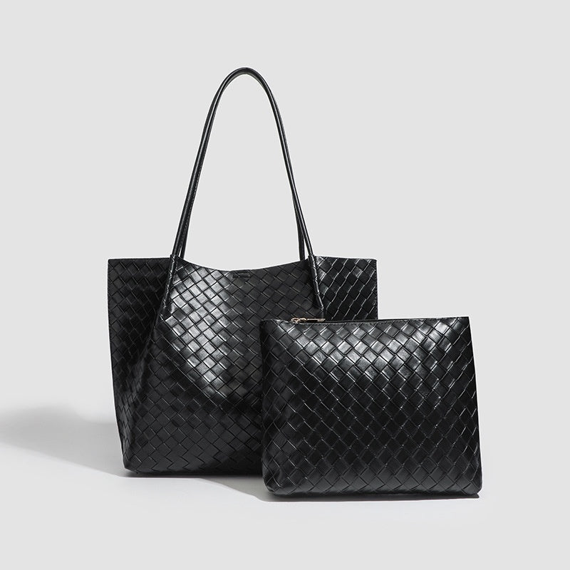 Leather Women's One Shoulder Handheld Versatile Tote Bag