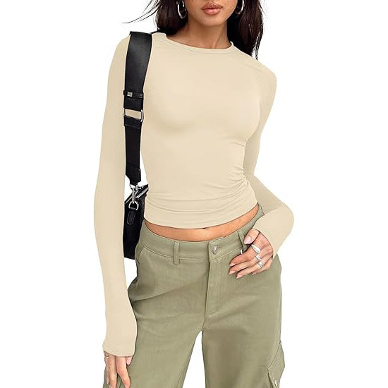Women's Base-layer Round-neck Long-sleeve Top