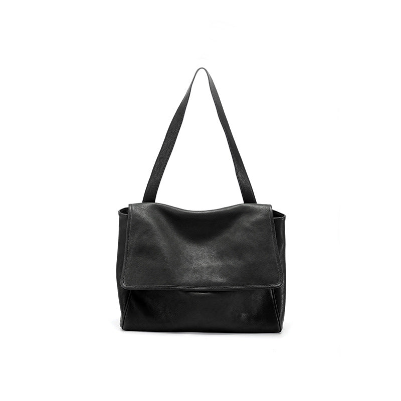 Retro Soft Leather Large-capacity Shoulder Bag