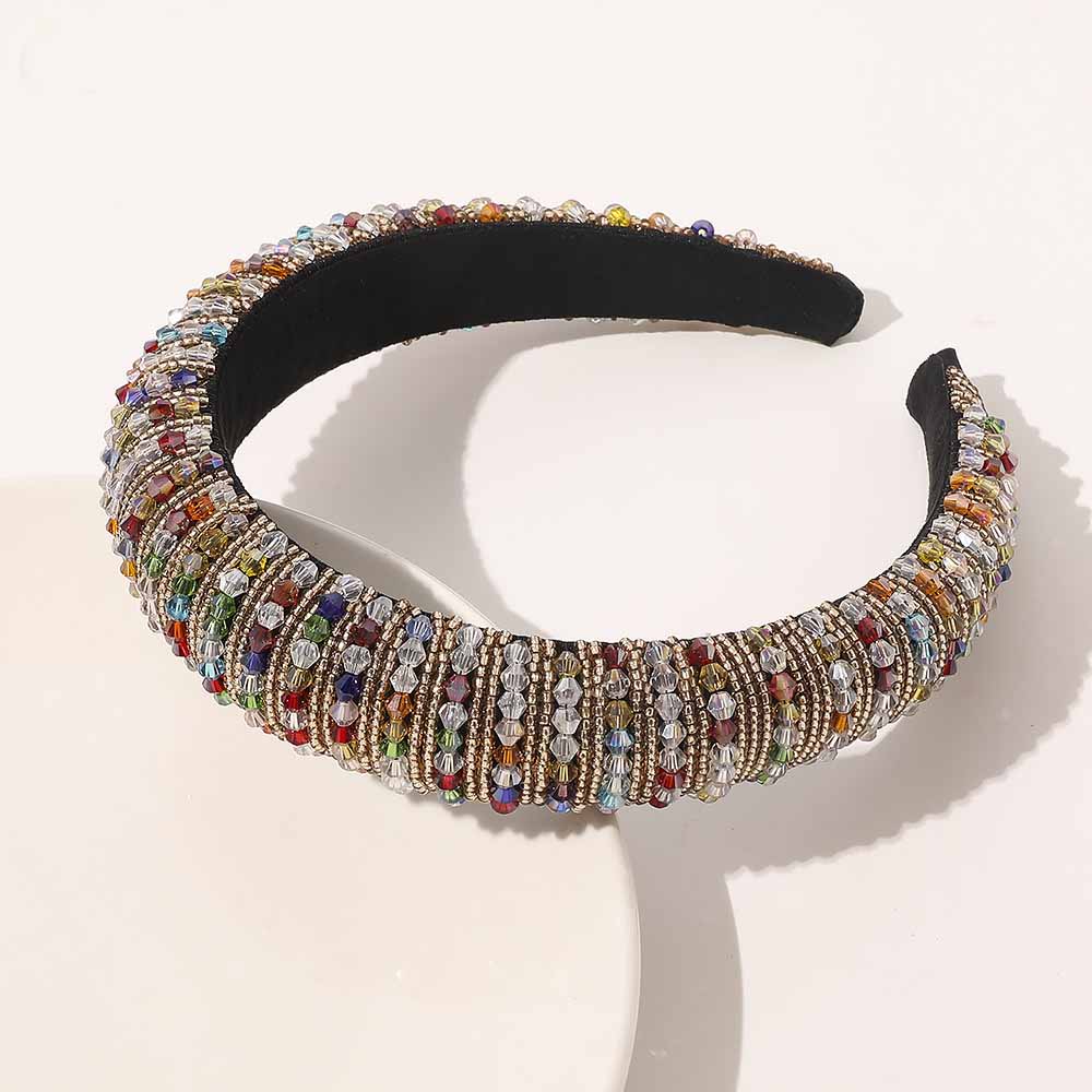 Women's Wide Brim Baroque Crystal Headband
