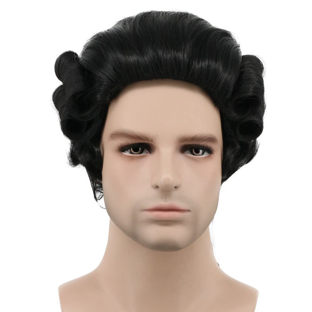 Colonial Male Lawyer Judge Chemical Fiber Wig
