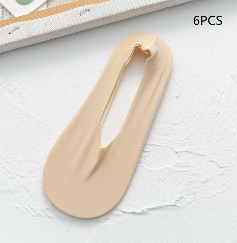 Women's Summer Free Cut Seamless Ice Silk Invisible Socks