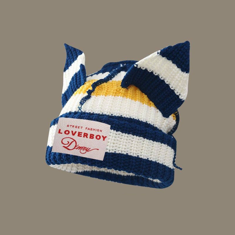 Wool Knitted Woolen Cap Cute Warm