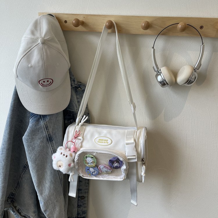 Preppy Style Cute Transparent Crossbody Bag
