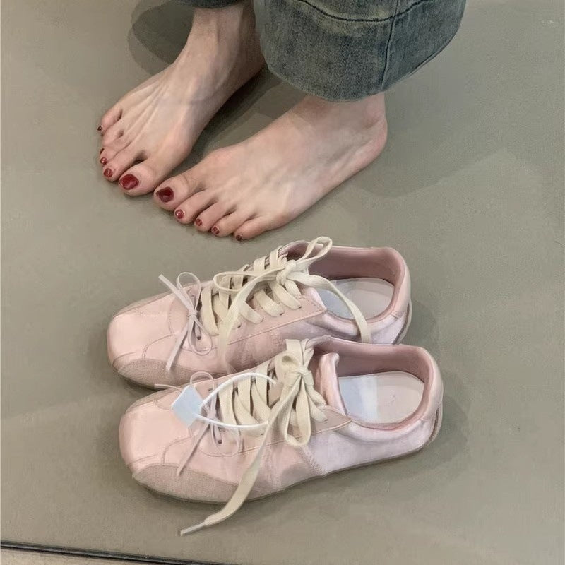 Girlish Style Bow White Sneaker Women