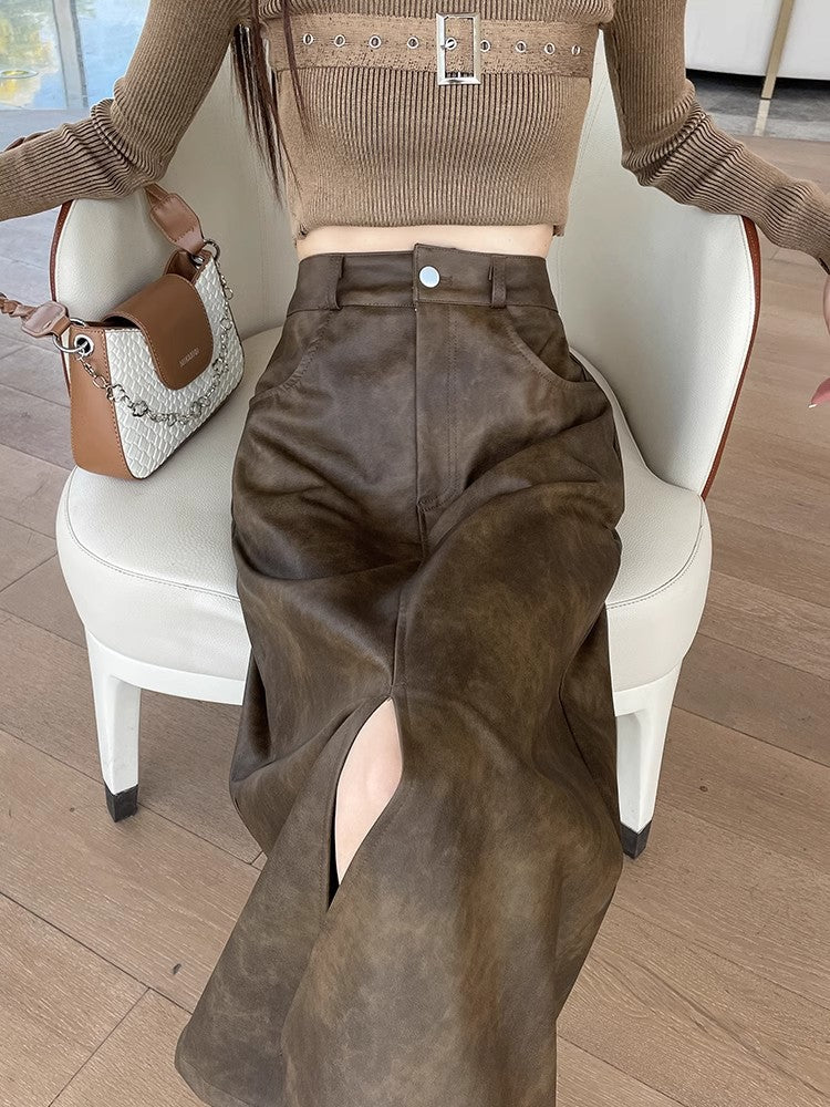 New Retro High-waisted A-line Skirt