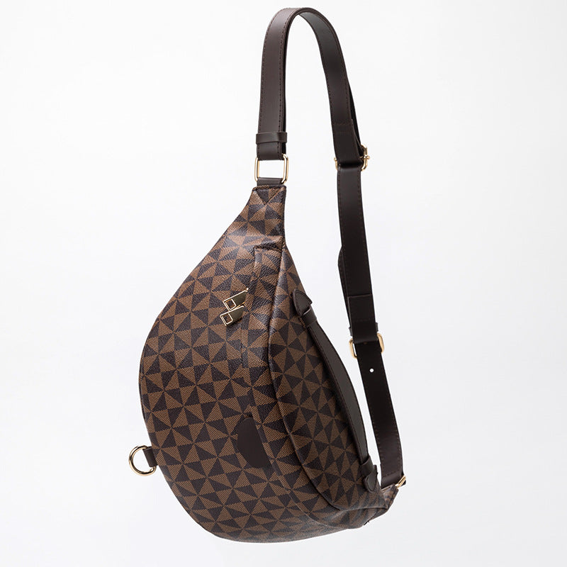 Simple Belt Bag Large Capacity Printed Crossbody