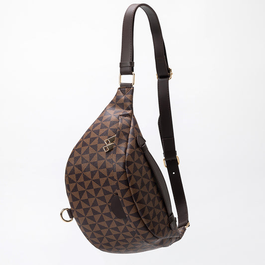 Simple Belt Bag Large Capacity Printed Crossbody
