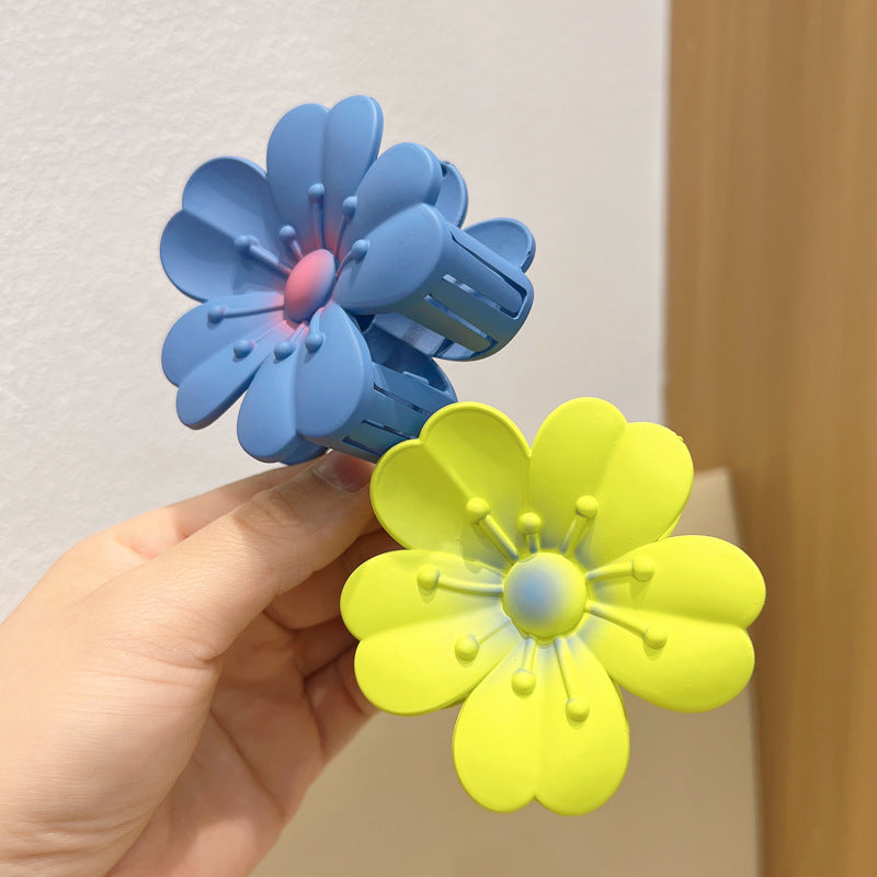 Matteret Store Æggeblomst Barrette Kvinder