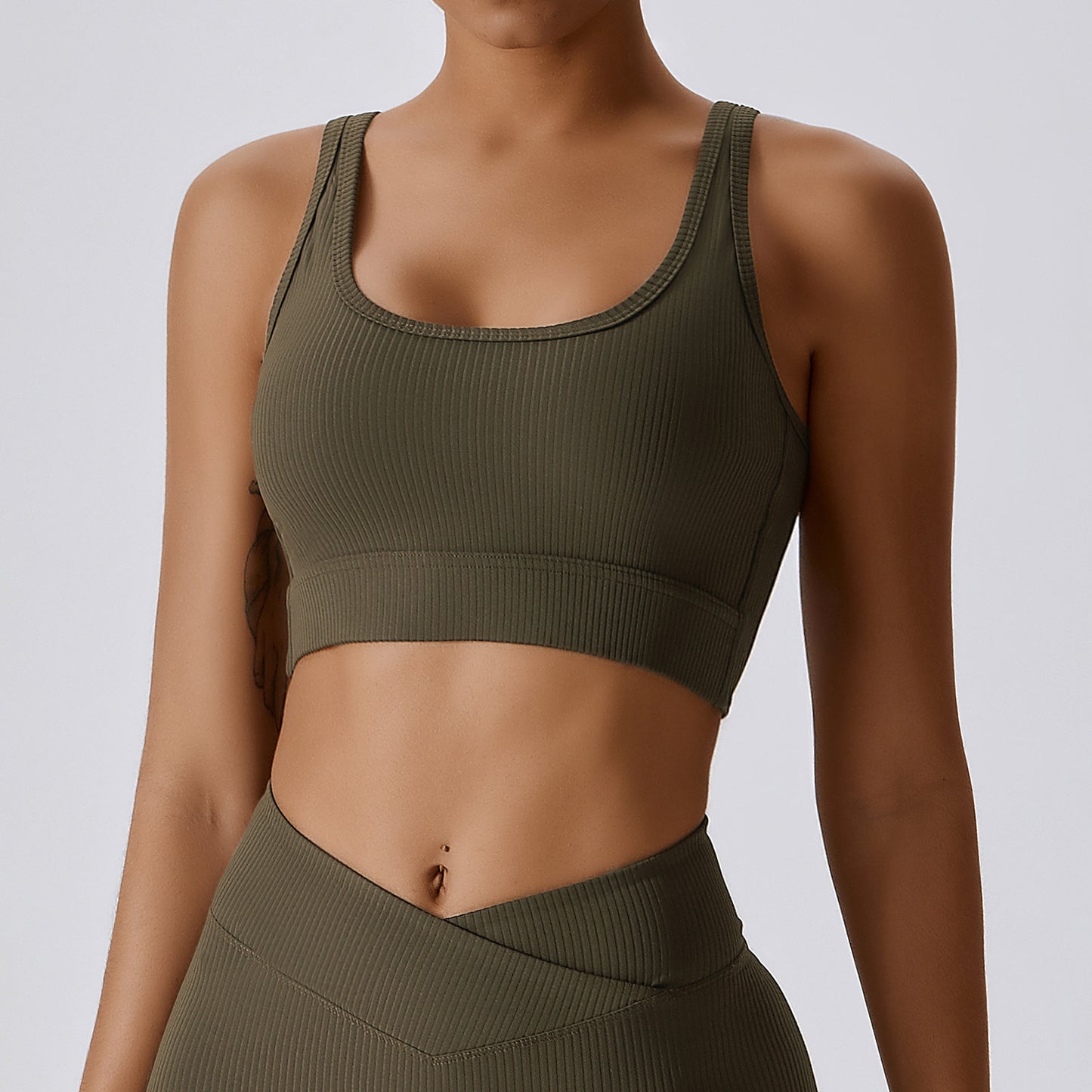 Cross Strap Back Yoga Suit For Women