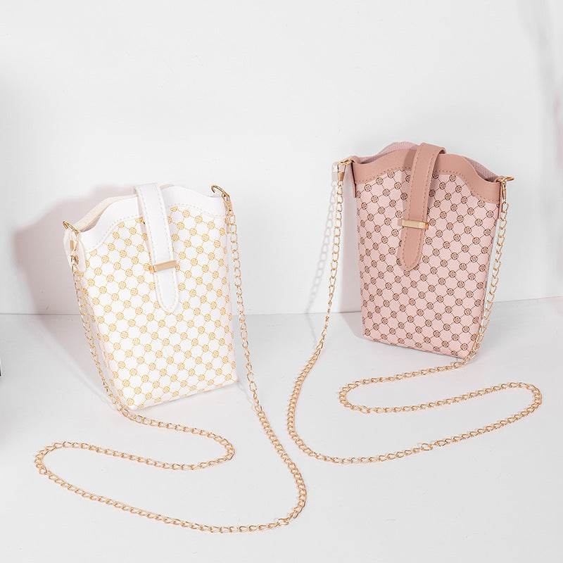Mini Bucket Fashion All-match Crossbody Cell Phone Small Bag