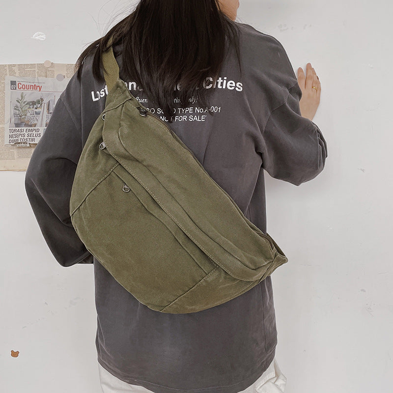 Japanese Chest Bag Men's Casual Large-capacity Street Trend Messenger