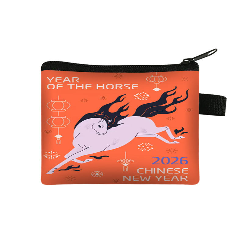 New Years Lucky Wallet Portable High Capacity Cardholder And Coin Organizer
