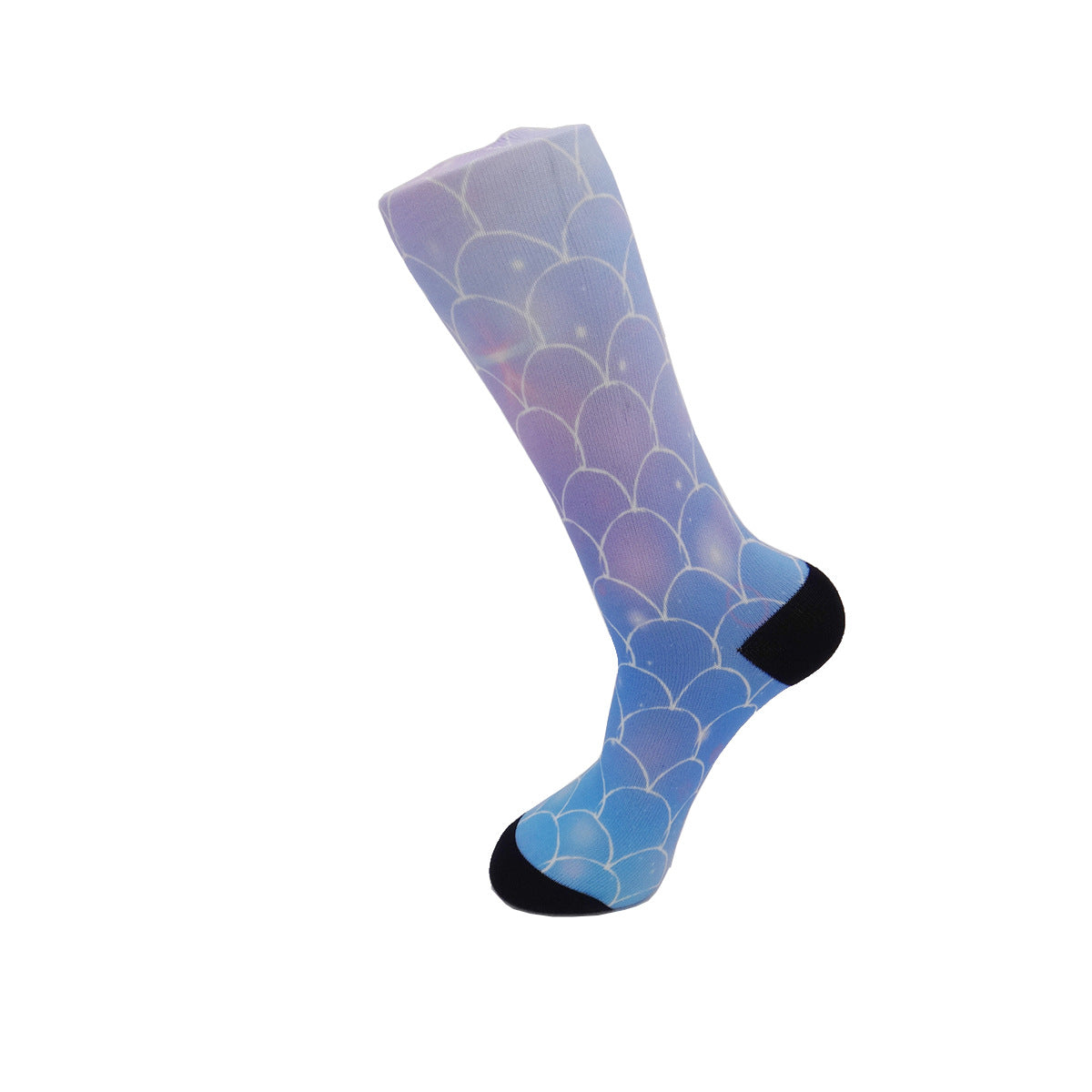 DIY Printed Socks With Fish Scale Pattern