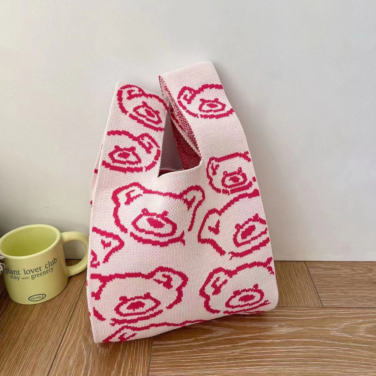 Fashion Outgoing Handbag Korean Woven Tote Bag