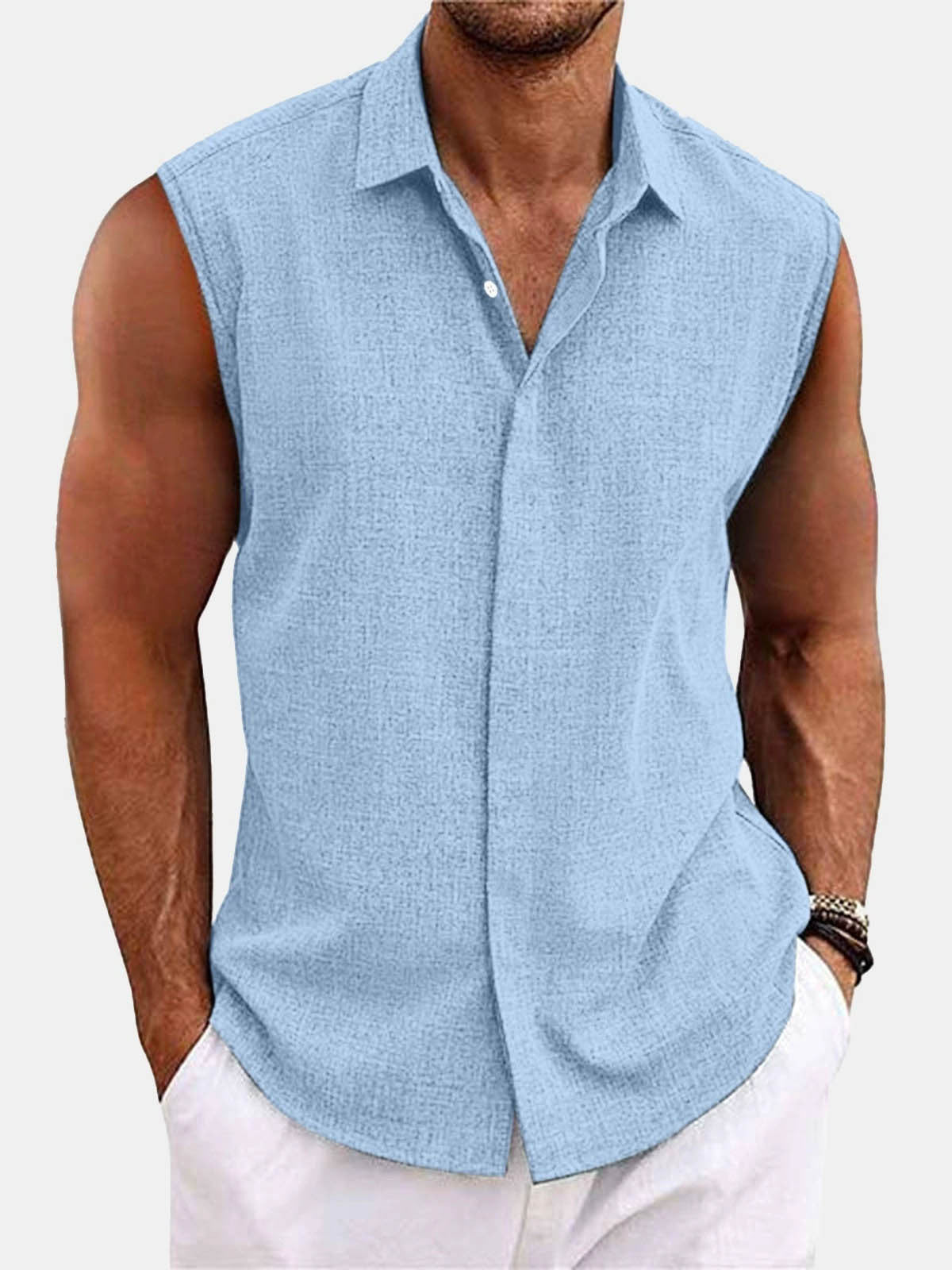Summer Lapels Button Beach Shirt