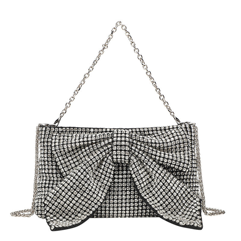 Fashion Evening Banquet Full Crystal Rhinestone Single Shoulder Chain Crossbody Bag