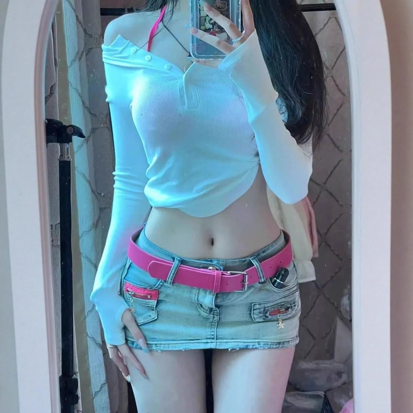 Retro Denim Skort For Summer Womens Design