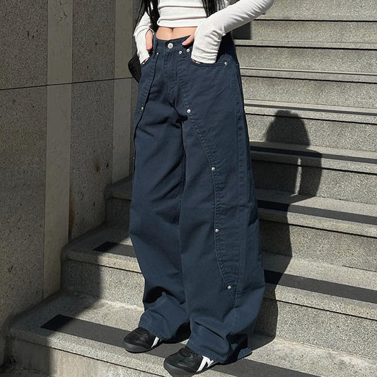 Dame Uregelmæssige Løse Lige Jeans