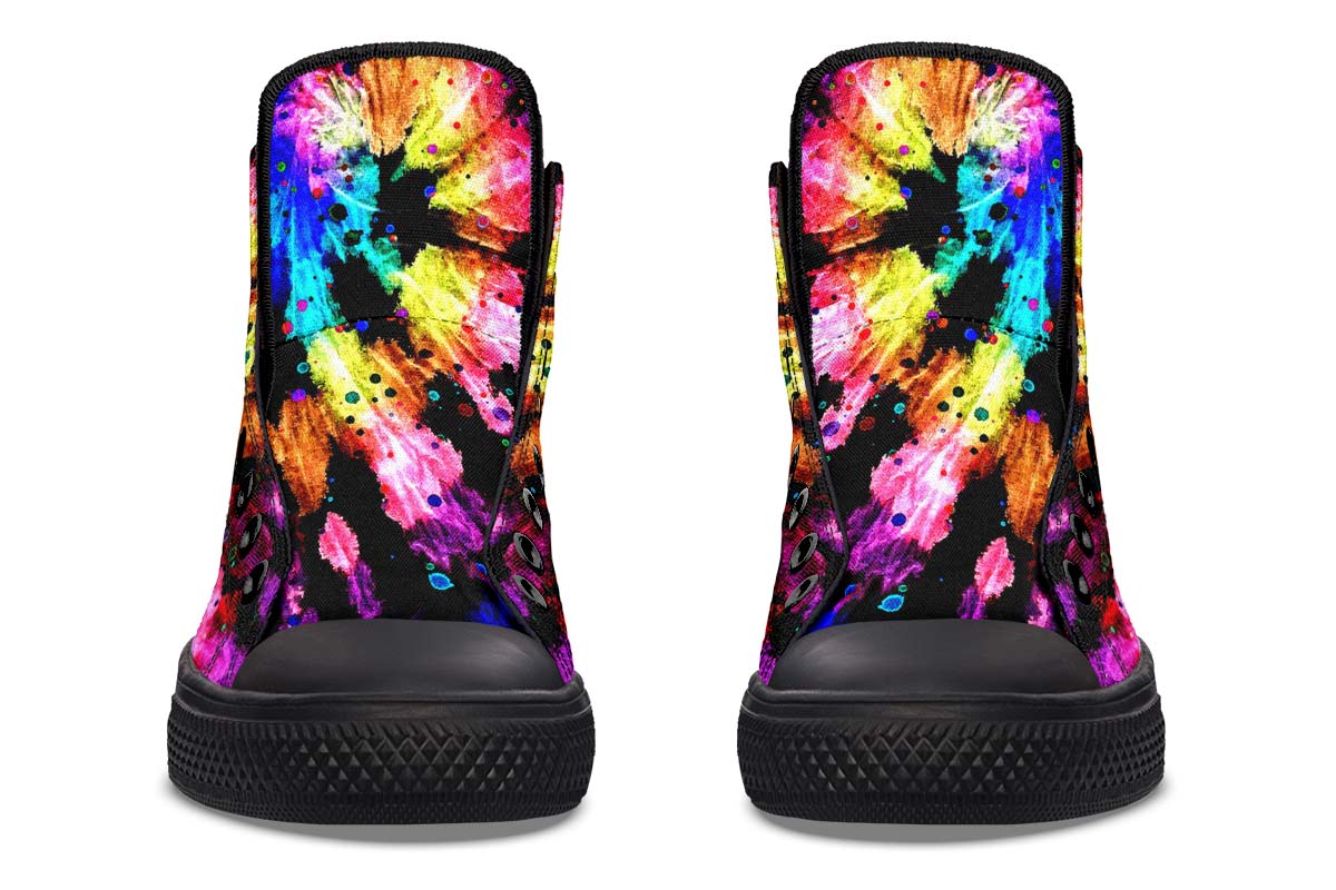 Printed Couple High-top Canvas Shoes