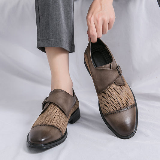 Breathable Pointed Toe Casual Sandals Casual Leather Shoes