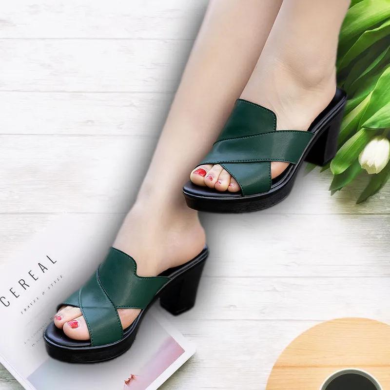 Plus Size Summer Women's High Heel Leisure Sandals
