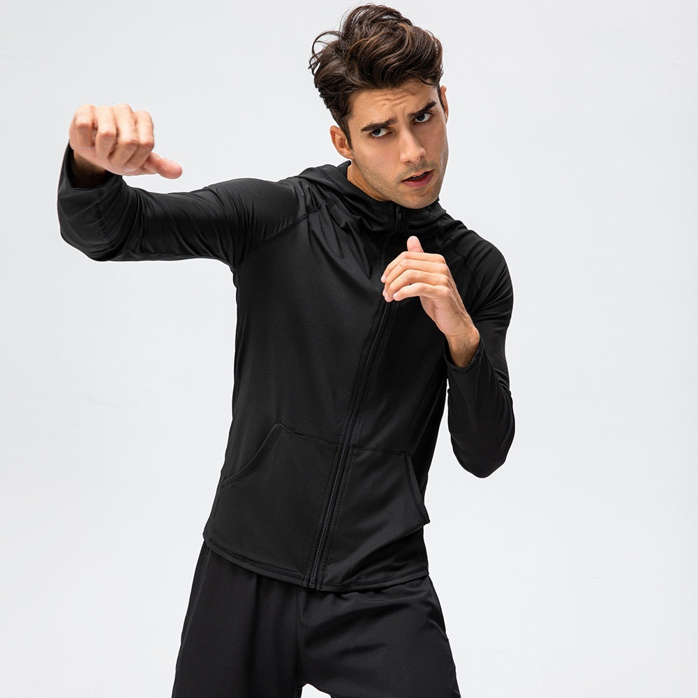Men's Autumn And Winter Sports Zipper Casual Hoodie Quick-drying Coat