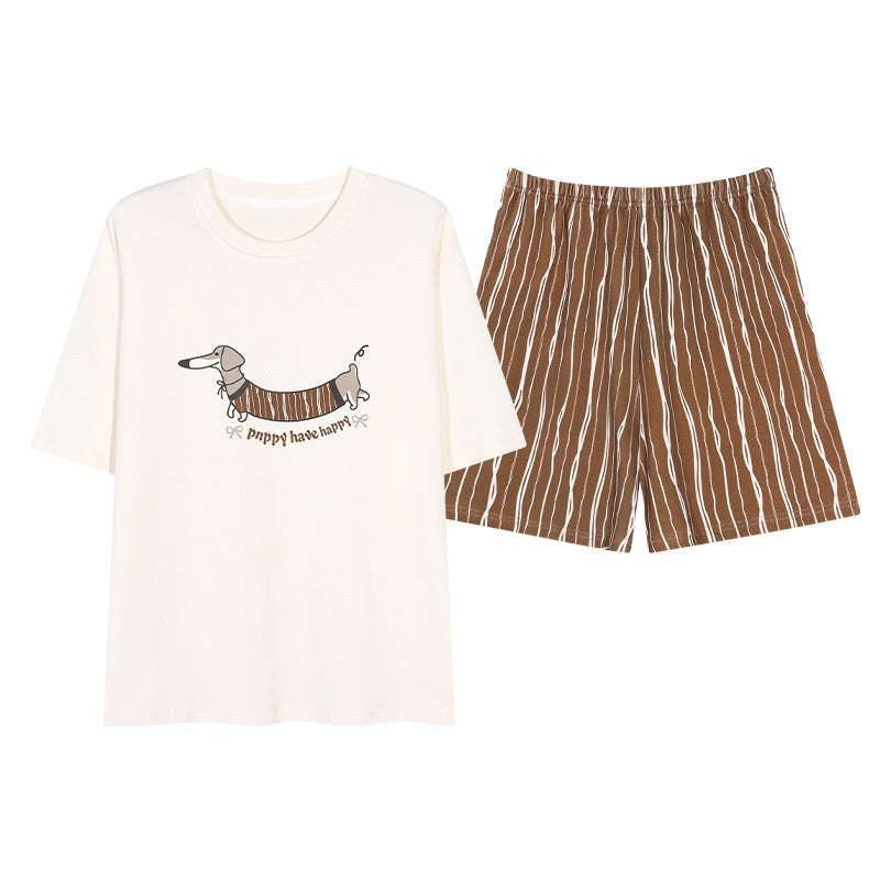 Cute Cartoon Homewear Set For Outwear