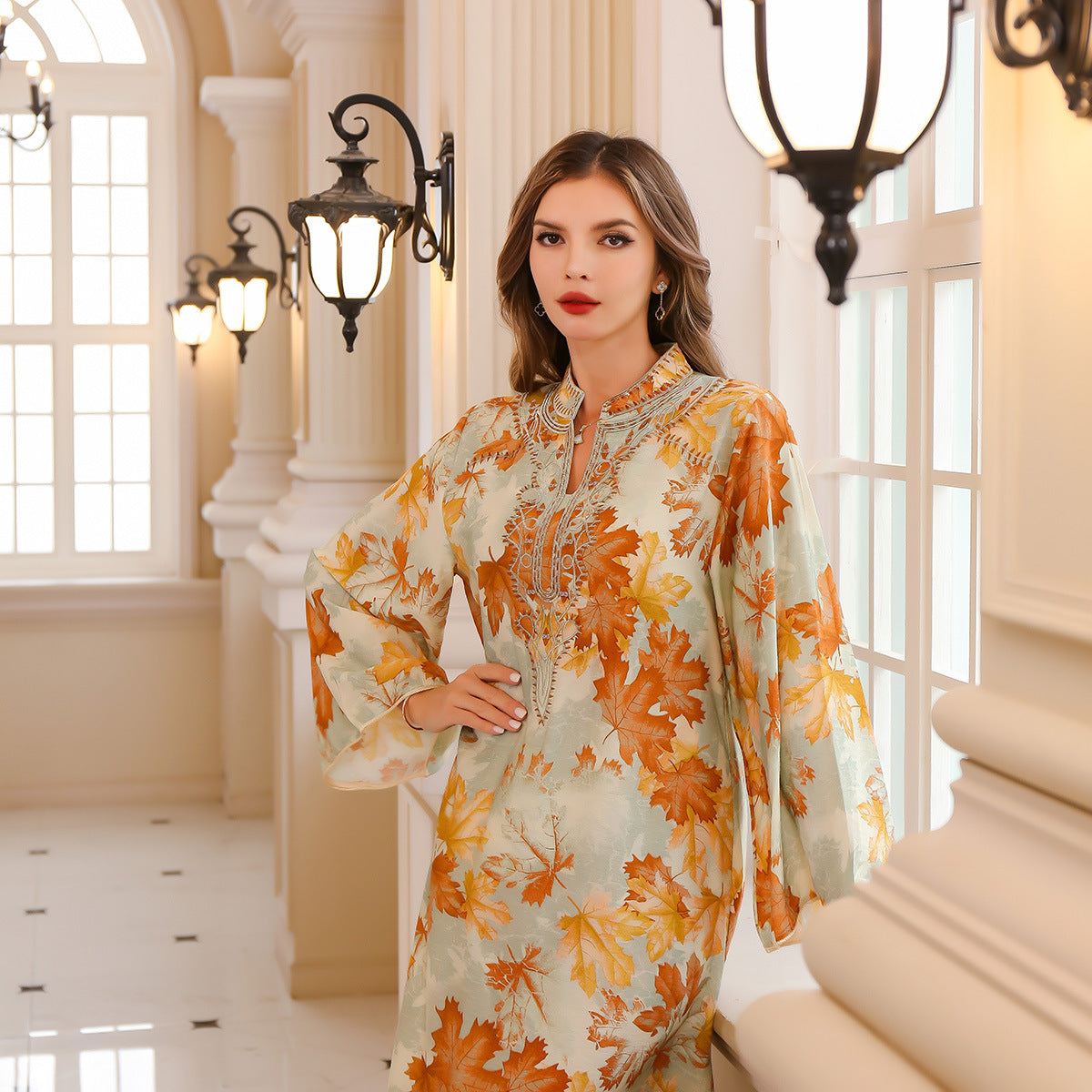 Summer Gown Dress Printed Dress