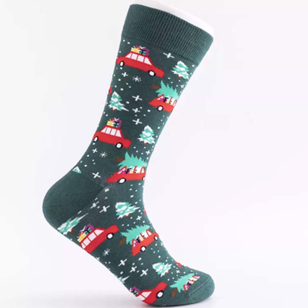Christmas Element Casual Trend Men's Socks