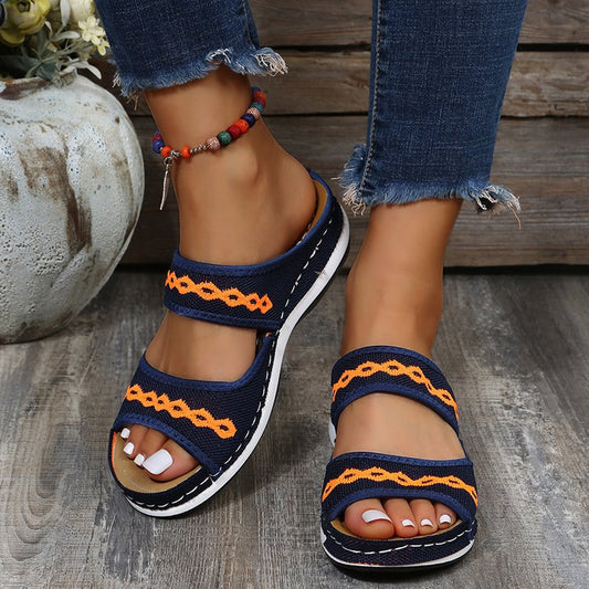 Women's Sandals Retro Wedge Slippers Outdoor Summer
