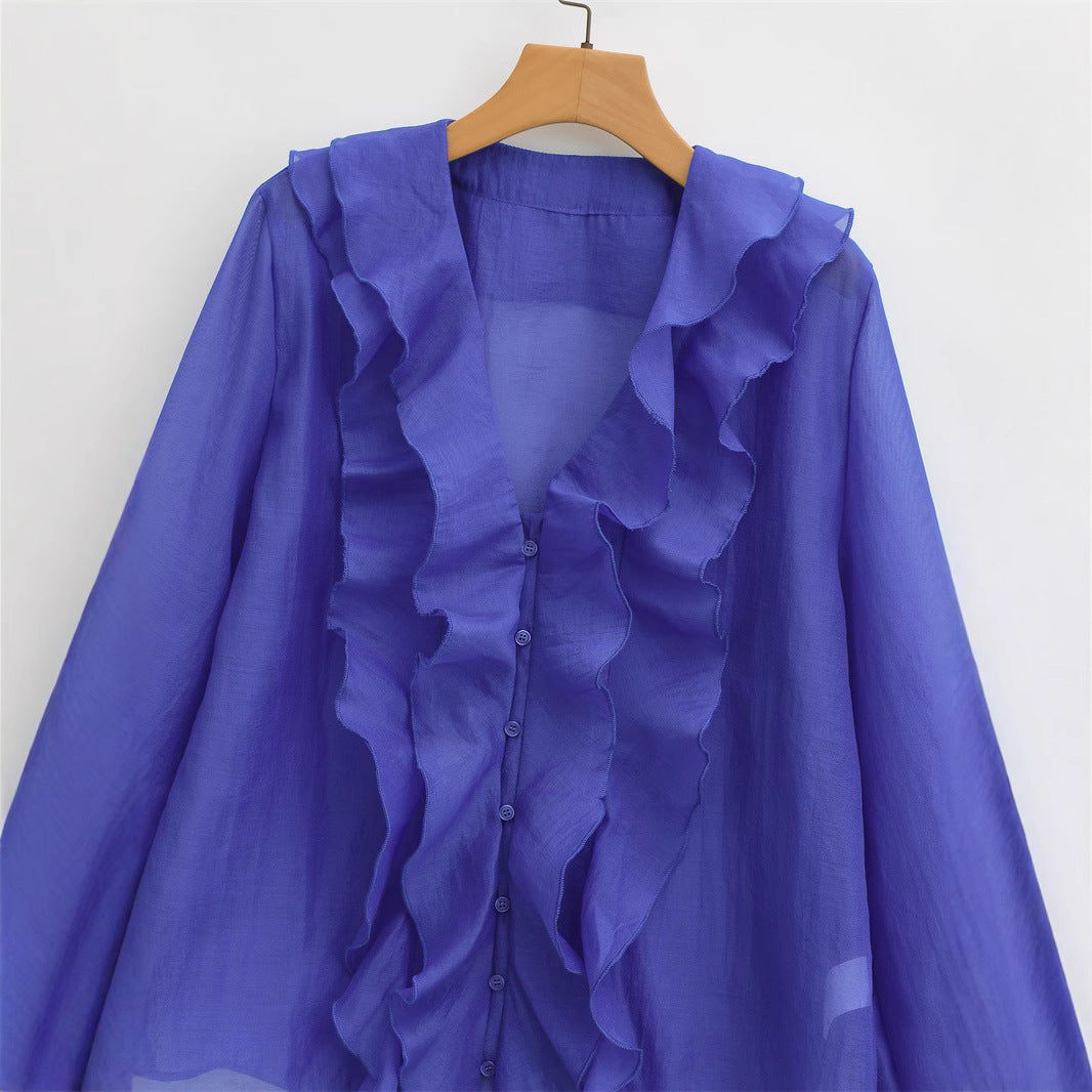 Women's Fashionable Temperamental All-match Long Sleeve Shirt